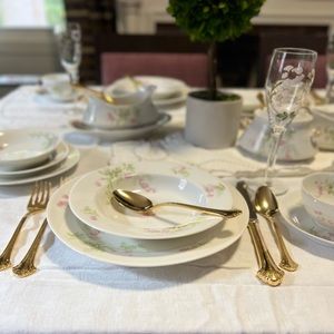 LIMOGES Old Abbey Service for 6